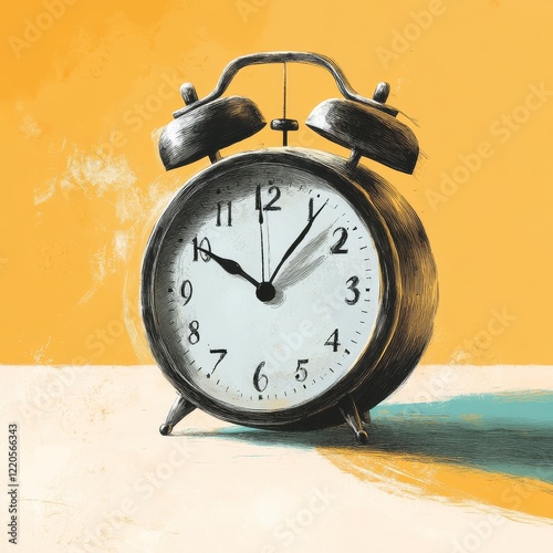 Finance time management line art icon, business clocks vector art, outline digital turnaround time illustration