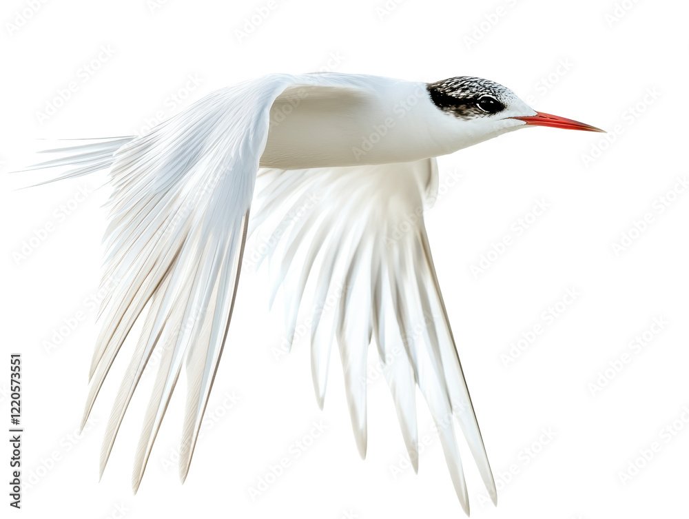 Fototapeta Isolated White Tern in Flight