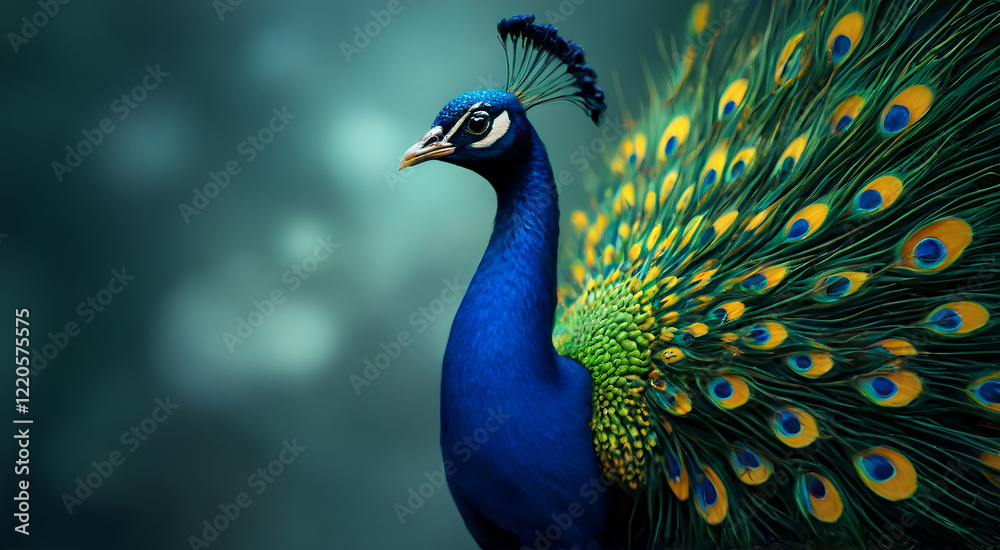 Fototapeta premium peacock with feathers