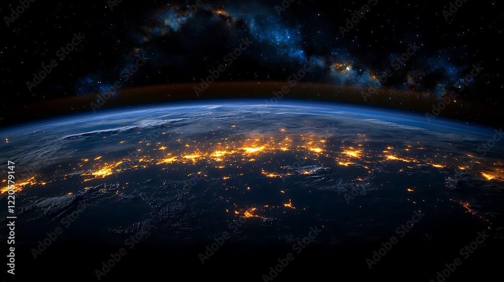 Obraz premium A close up of the Earth from space the planet Earth