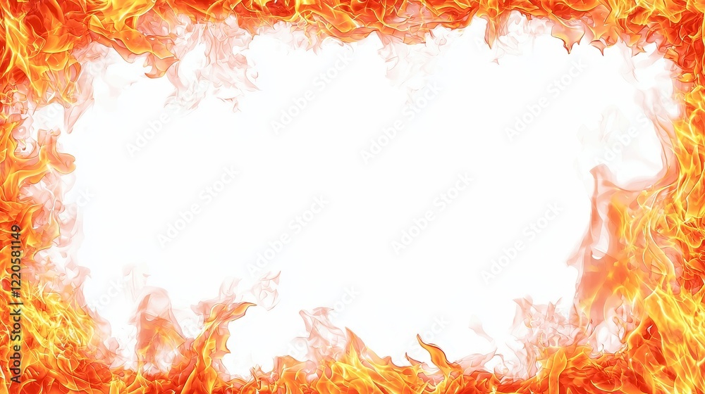 Vibrant Flame Border, dynamic fire elements in a watercolor style, perfect for creative projects, featuring bright orange and yellow hues, set against a clean white background. Vibrant Flame Border, dynamic fire elements in a watercolor style, perfect for creative projects, featuring bright orange and yellow hues, set against a clean white background.