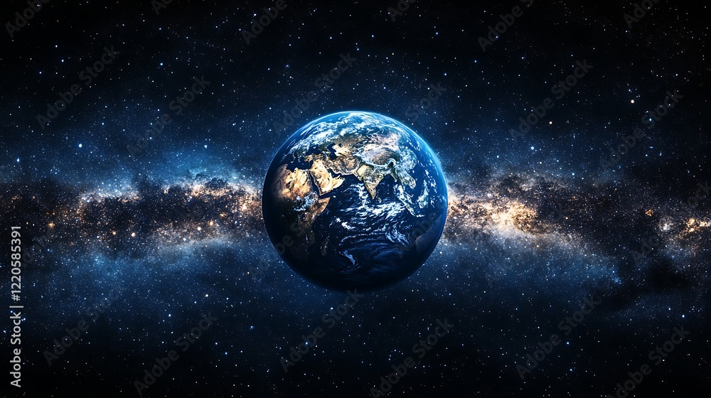 Obraz premium A close up of the Earth from space the planet Earth
