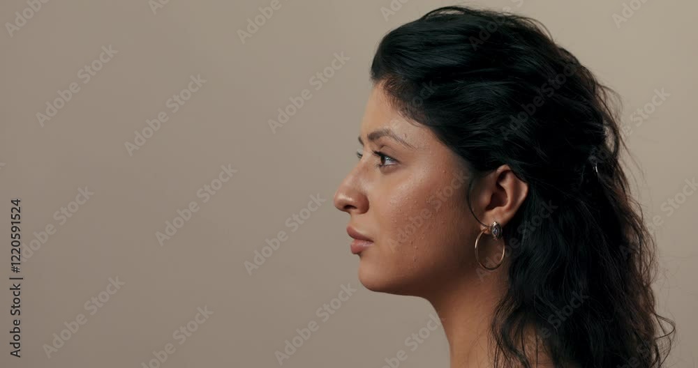 Beautiful girl with a light, natural makeup style, ideal for promoting beauty products. Shot against a white wall for a clean and fresh vibe. Beautiful girl with a light, natural makeup style, ideal for promoting beauty products. Shot against a white wall for a clean and fresh vibe.