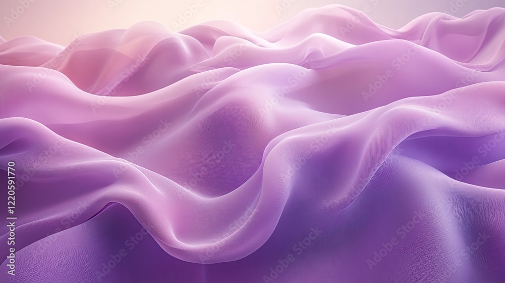 Obraz premium Abstract Purple Silk Fabric Waves Background Image