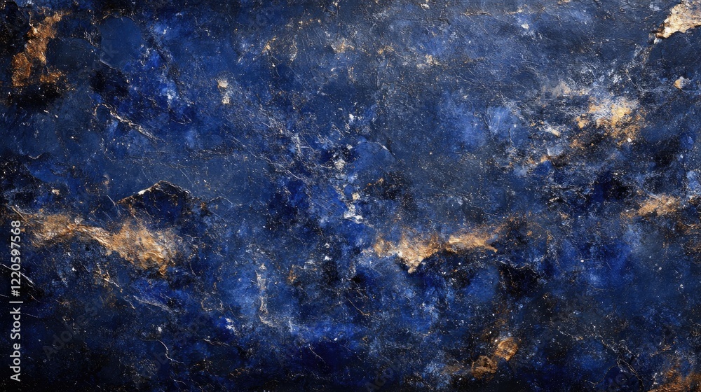 Obraz premium Stunning Blue Gold Marble Texture Background Image