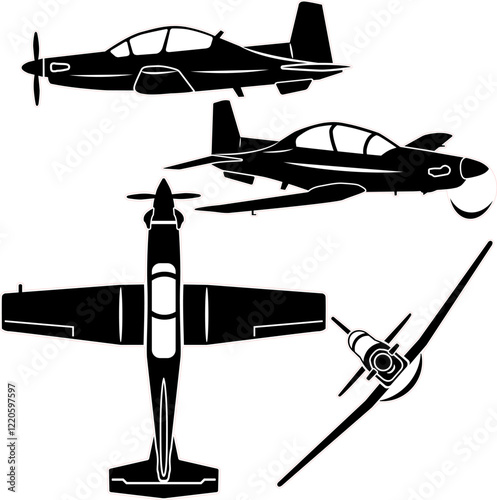 First phase traning aircraft vector sert 