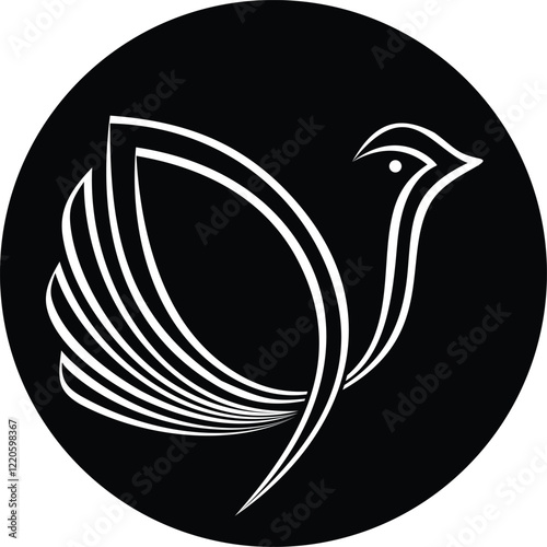 Bird Logo Vector Icon - Abstract Logo Icon Design Template 04