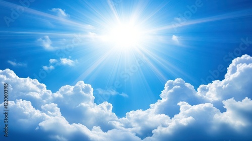 Soft Light in a Picturesque Sky with Textures