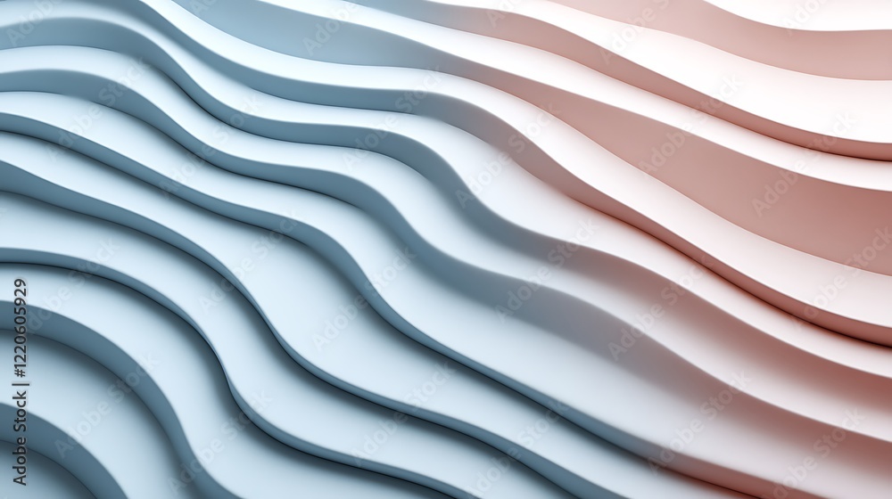 Obraz premium Abstract Wavy Surface Gradient Design