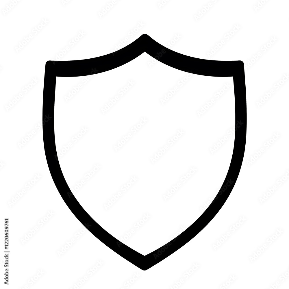 Isolated Security Shield Protection Icon Safety Badge defense emblem Isolated Security Shield Protection Icon Safety Badge defense emblem