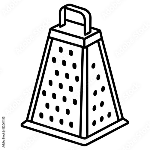 Clean Grater Outline Design