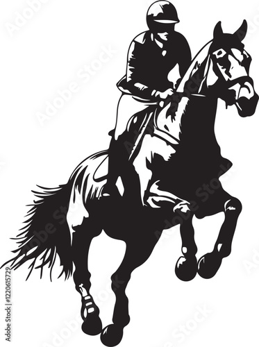 horse rider silhouette