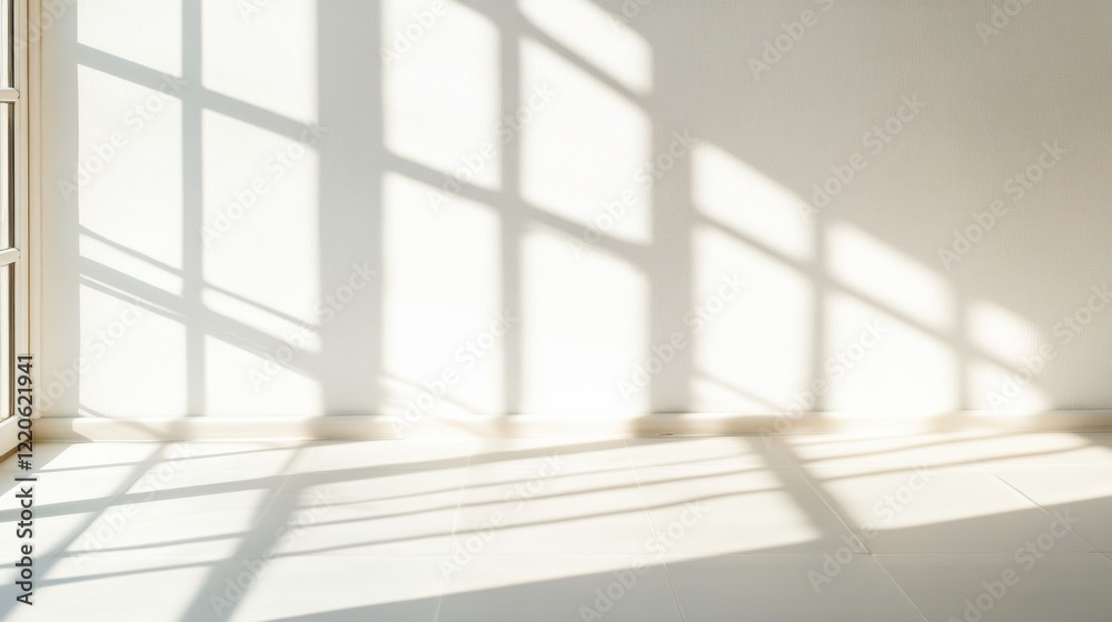 Fototapeta premium Bright Patterns in a Yoga Studio with High Contrast Light