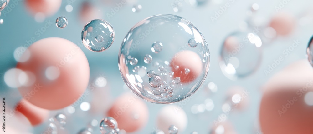 Delicate bubbles and spheres in soft pastel hues float gently in a dreamlike space, evoking a sense of whimsy. Delicate bubbles and spheres in soft pastel hues float gently in a dreamlike space, evoking a sense of whimsy.