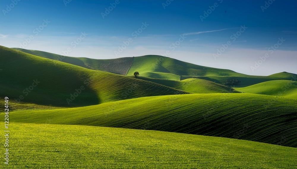 Obraz premium Clear Sky Hills Background