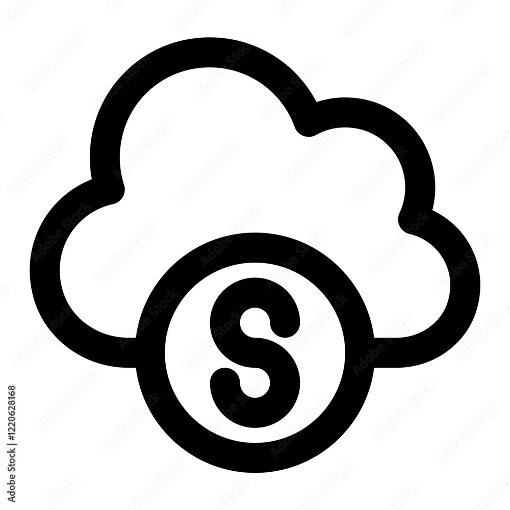 cloud money icon cloud money icon