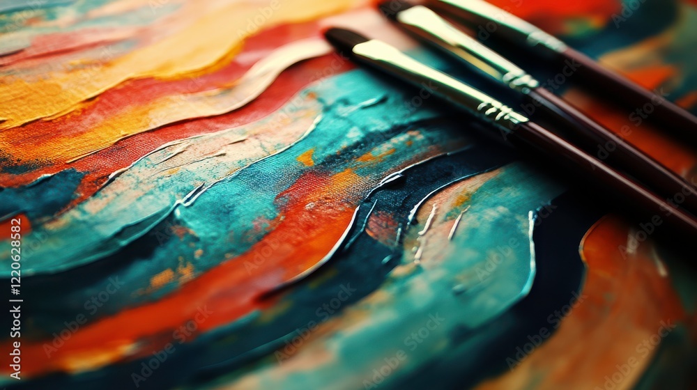 Fototapeta premium Dynamic Vintage Patterns with Bright Light and Texture