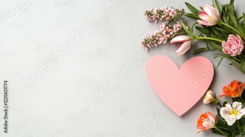 Vibrant mother's day card design with floral elements home graphic