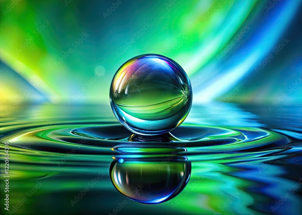 Macro photography captures a stunning single raindrop, showcasing liquid crystal clarity and abstract water forms. Macro photography captures a stunning single raindrop, showcasing liquid crystal clarity and abstract water forms.