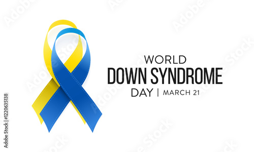 World Down Syndrome day is observed every year on March 21, it is a condition in which a person has an extra chromosome, they are small packages of genes in the body. vector illustration