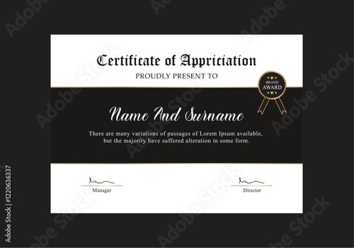 Certificate Template Design