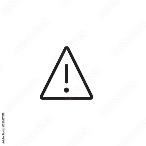 warning triangle sign isolated