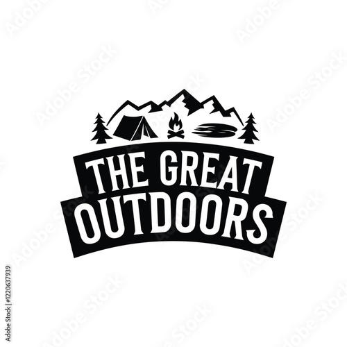 The great outdoors vector illustration