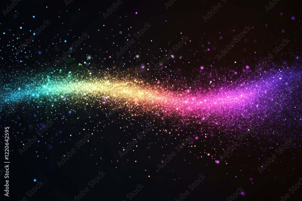 Fototapeta premium Crystal shimmers with a rainbow effect