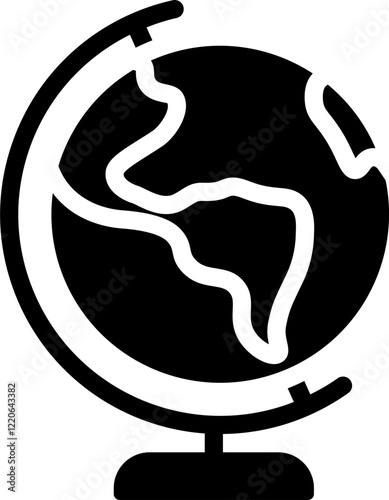 Globe Glyph Icon