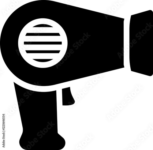 Hair Dryer Glyph Icon