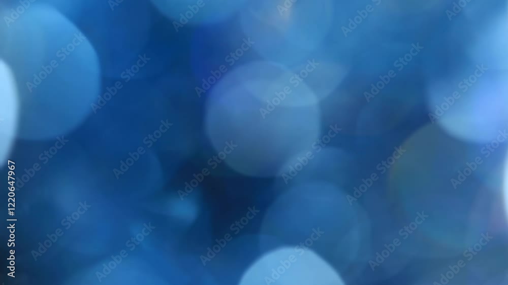 footage of blue bokeh background