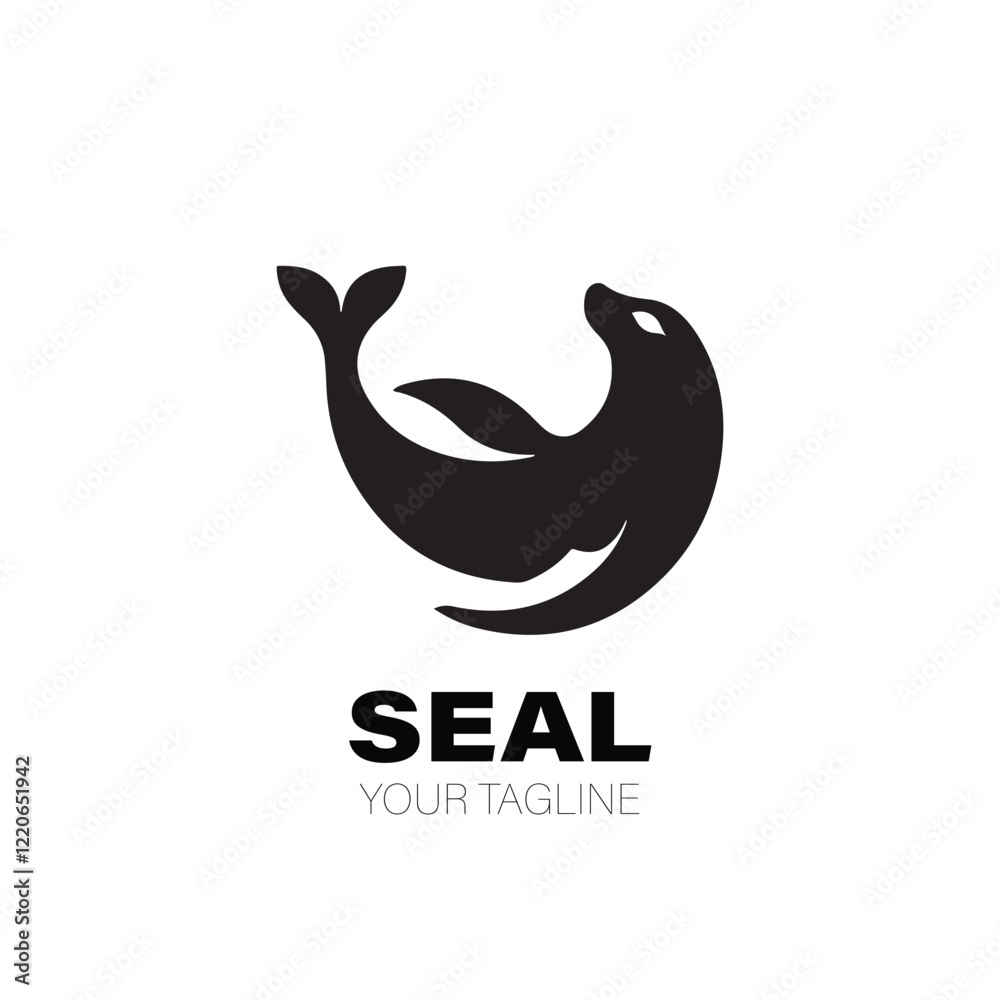 Fototapeta premium Seal Logo. Seal Logo Design. Seal Logo Brand. Seal Logo Vector Design Isolated on White Background