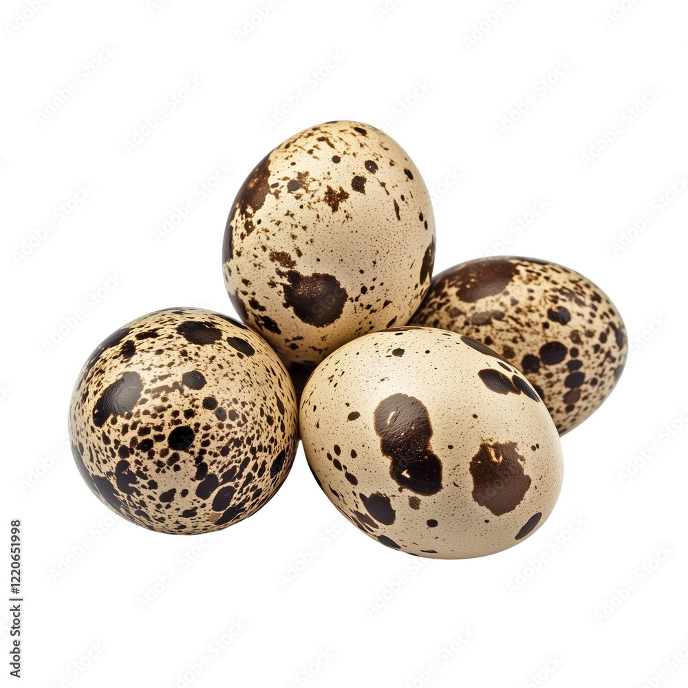 Quail eggs collection isolated on white and transparent background Quail eggs collection isolated on white and transparent background
