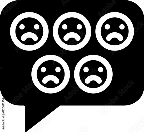 Bad Review Glyph Icon