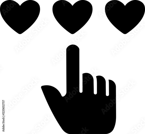 Love Feedback Glyph Icon