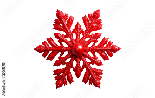 red emoji snowflake clipart on white and transparent backgrounds