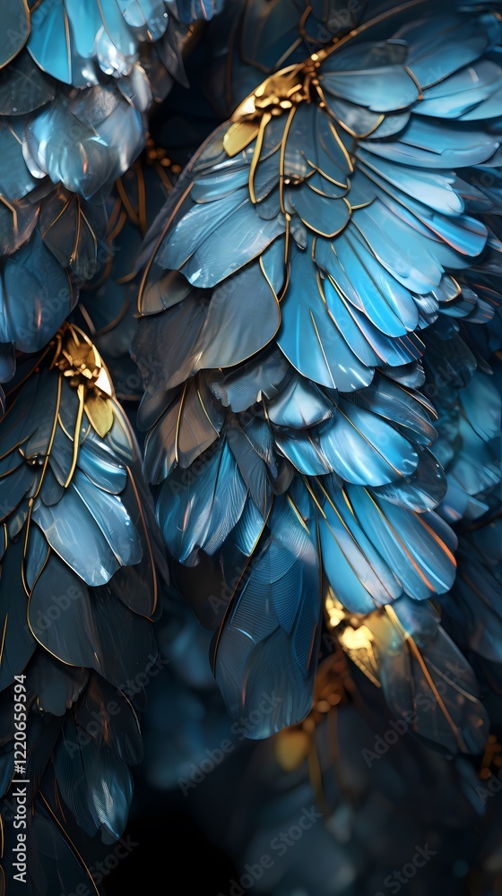 Obraz premium Color butterfly fairy wings texture poster background