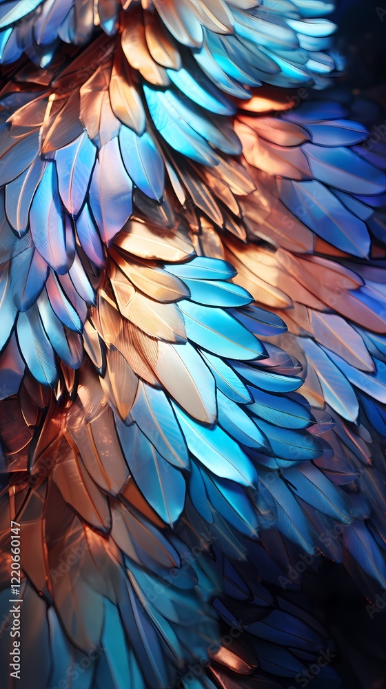 Fototapeta premium Color butterfly fairy wings texture poster background