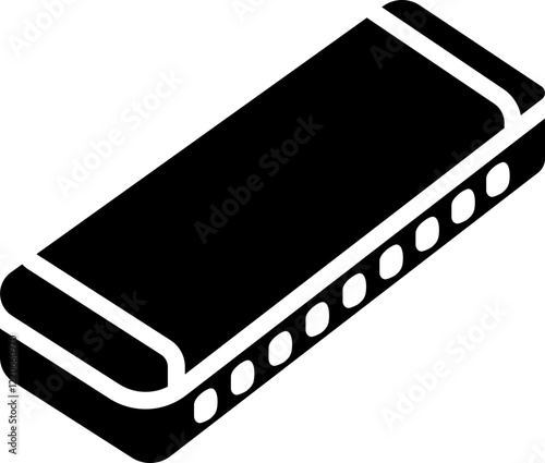 Harmonica Glyph Icon