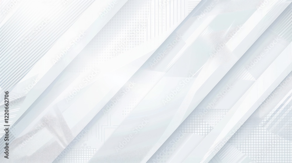 Obraz premium Abstract White Geometric Background