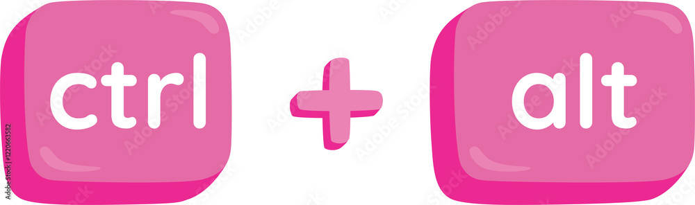 Obraz premium CTRL + alt