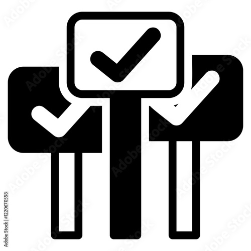 Supporter glyph icon