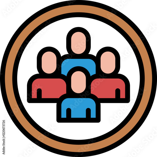 people filled outline icon