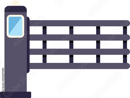 Automatic security turnstile gate access control system managing people entering