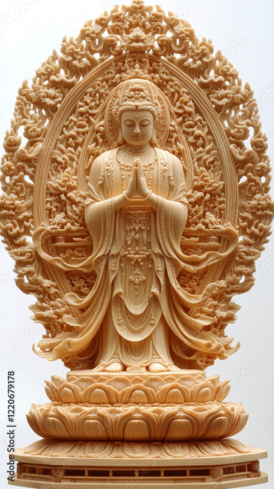 Fototapeta premium Sculpture Statue Temple Art Artifact Meditation Carving Mythology Thorax Guru