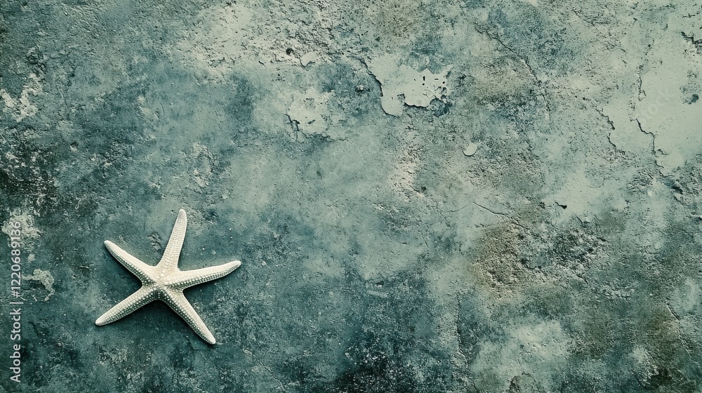 Starfish on Shore with Gentle Light and Copy Space Starfish on Shore with Gentle Light and Copy Space