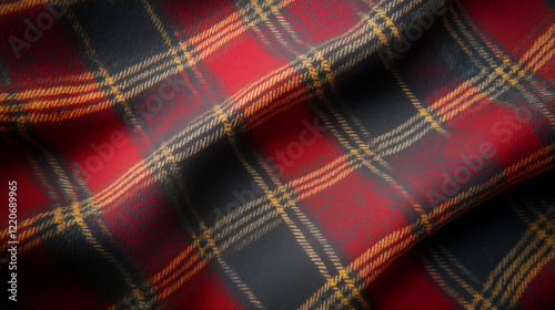 Abstract background, texture of plaid fabric: plaid, shawl, material, close up