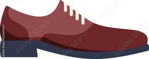 Brown leather shoe with laces, perfect for a businessman's attire, showcasing style and professionalism