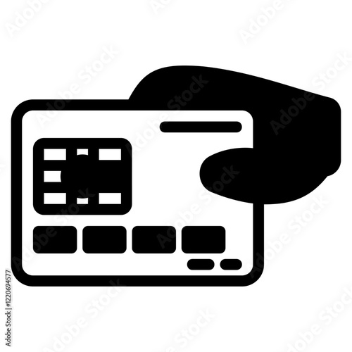 Payment card glyph icon