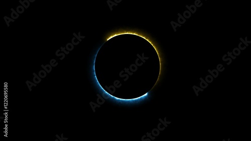 Circle Loading Bar Illustration. Neon Circle Background.